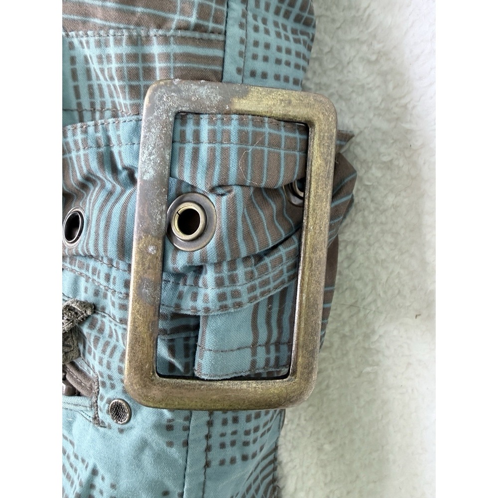 Roxy Womens Utility 5000 Snow Suit One Piece Blue Brown Plaid Ski Snowboard‎ M - Picture 5 of 16